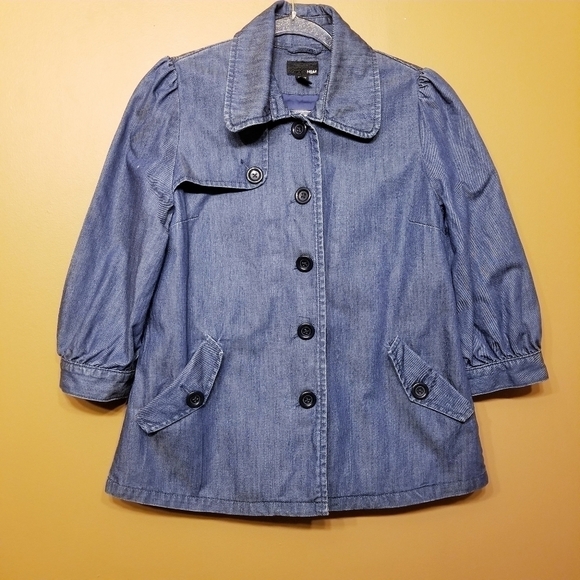 H&M | Women's Denim Peplum Style Jacket (US Size 8) - Picture 8 of 10